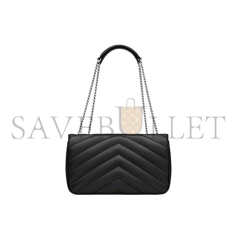 YSL LOULOU MEDIUM IN MATELASSÉ LAMBSKIN 801439AAE4Y1000 (29*17*8cm)